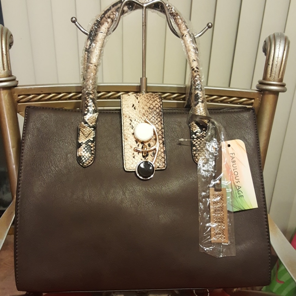 Brown Satchel Handbag